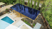 Solar Gazebo | Solar Pergola (5KW to 20KW) made with Architectural Black Steel & Black Mono-crystalline Solar Panels