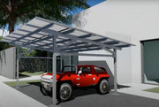 Solar Carport (5KW to 20KW) with Architectural Black Steel & Mono-crystalline Solar Panels