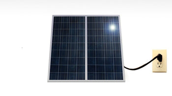 Plug and Play Solar Panel Power with 750 DC-Watt Inverter; Simply Plug into Wall; Expand upto 600Watts